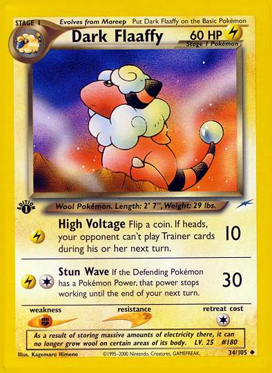 Dark Flaaffy (Neo Destiny) Light Play 1st Edition