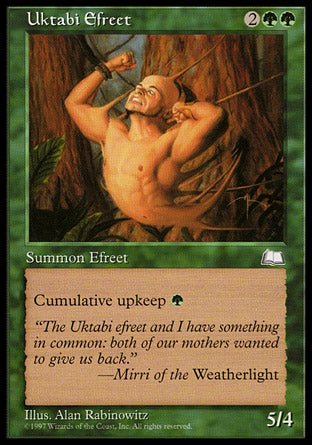 Uktabi Efreet (Weatherlight) Light Play - Nick Nack's Full Frontal Attack