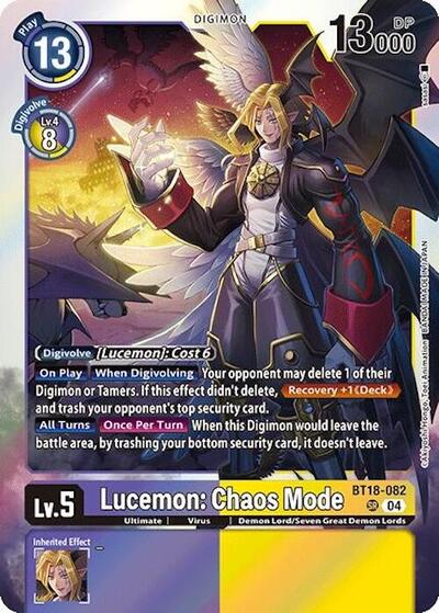 Lucemon: Chaos Mode (Release Special Booster 2.0) Near Mint Foil