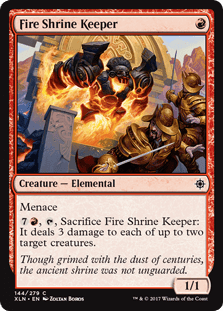 Fire Shrine Keeper (Ixalan) Near Mint - Nick Nack's Full Frontal Attack
