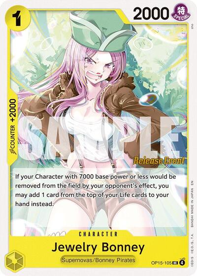 Jewelry Bonney (OP15-105) (Adventure on Kami's Island Release Event Cards) Near Mint