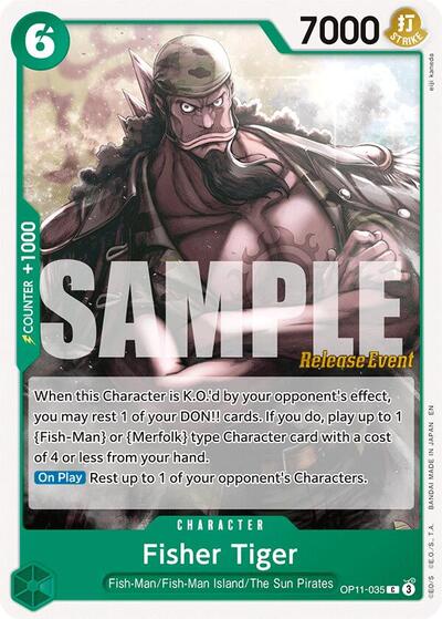 Fisher Tiger (A Fist of Divine Speed Release Event Cards) Near Mint - Nick Nack's Full Frontal Attack