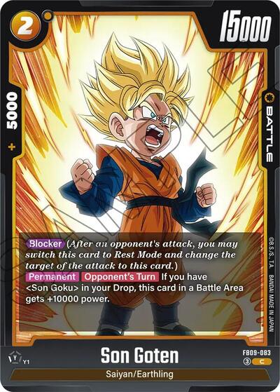 Son Goten (Dual Evolution) Near Mint - Nick Nack's Full Frontal Attack