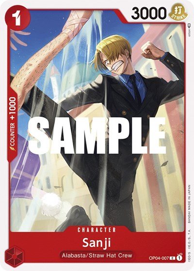 Sanji (007) (Kingdoms of Intrigue) Near Mint - Nick Nack's Full Frontal Attack