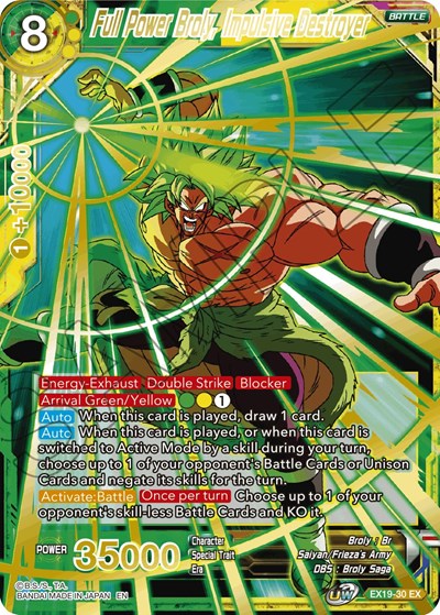 Full Power Broly, Impulsive Destroyer (Special Anniversary Set 2021) Near Mint