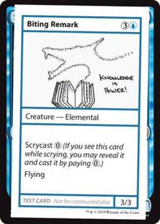 Biting Remark (Édition 2021) [Mystery Booster Playtest Cards] 