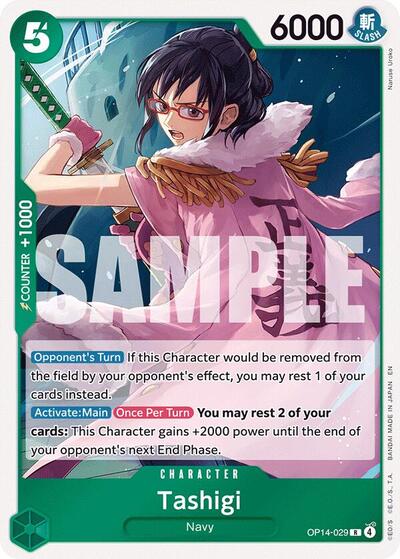 Tashigi (The Azure Sea's Seven) Near Mint Foil - Nick Nack's Full Frontal Attack