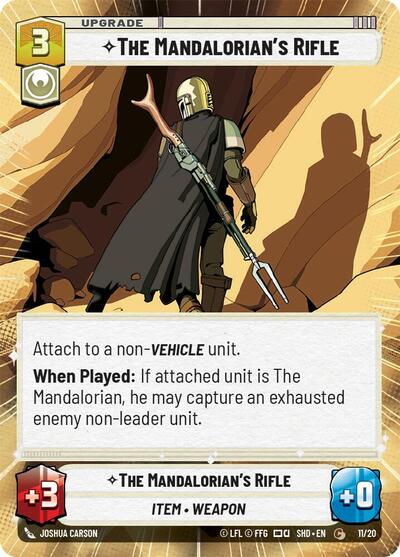 The Mandalorian's Rifle (Hyperspace) (Shadows of the Galaxy: Weekly Play Promos) Near Mint