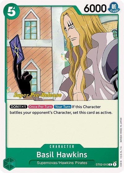 Basil Hawkins (Super Pre - Release Starter Deck 2: Worst Generation) Near Mint - Nick Nack's Full Frontal Attack