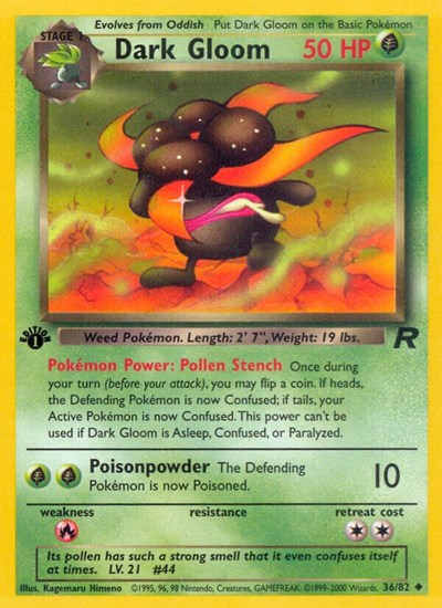 Dark Gloom (Team Rocket) Medium Play Unlimited