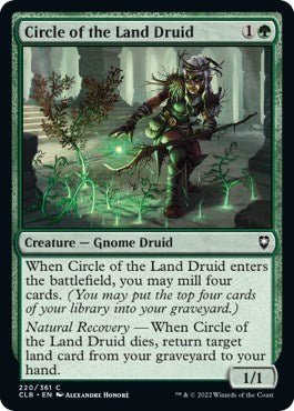 Circle of the Land Druid (Commander Legends: Battle for Baldur's Gate) Near Mint Foil - Nick Nack's Full Frontal Attack