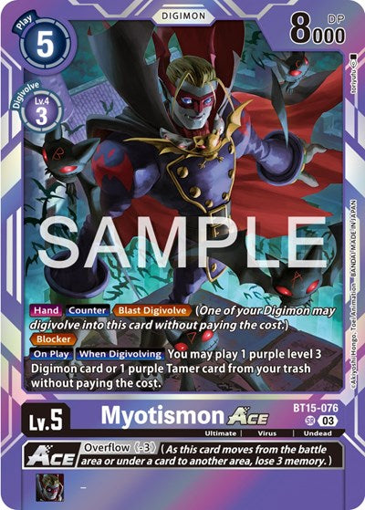 Myotismon ACE (Exceed Apocalypse) Near Mint Foil