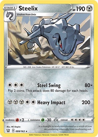 Steelix (SWSH05: Battle Styles) Near Mint Holofoil - Nick Nack's Full Frontal Attack