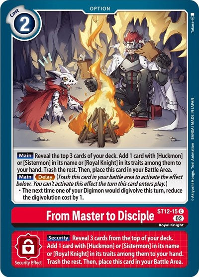 From Master to Disciple (Starter Deck 12: Jesmon) Near Mint