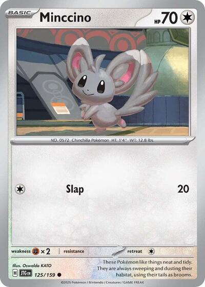 Minccino (SV09: Journey Together) Near Mint Reverse Holofoil - Nick Nack's Full Frontal Attack