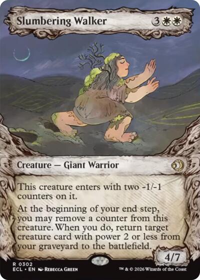 Slumbering Walker (Showcase) (Lorwyn Eclipsed) Near Mint - Nick Nack's Full Frontal Attack