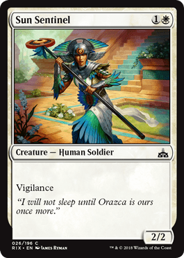Sun Sentinel (Rivals of Ixalan) Near Mint - Nick Nack's Full Frontal Attack
