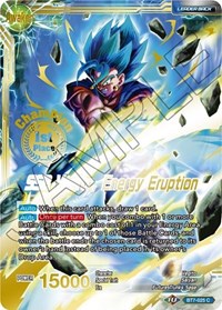 Son Goku &amp; Vegeta // SSB Vegito, Energy Eruption (Finale du championnat 2019) (1ère place) (BT7-025_PR) [Cartes de promotion du tournoi] 