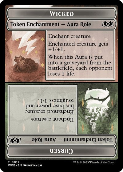 Wicked Role / Cursed Role Token (Wilds of Eldraine) Near Mint
