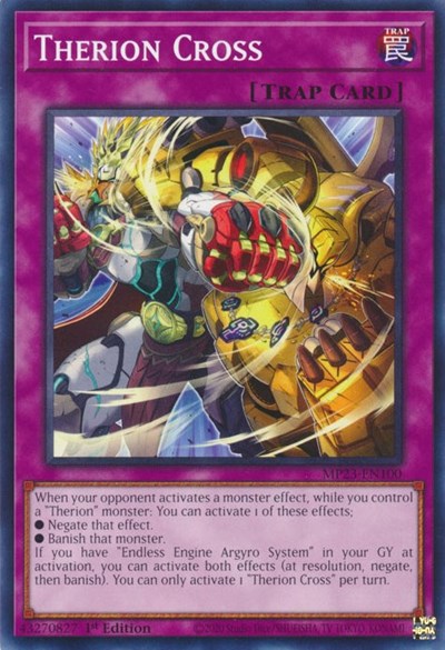 Therion Cross (25th Anniversary Tin: Dueling Heroes Mega Pack) Light Play 1st Edition