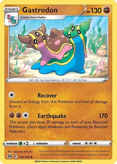 Gastrodon (SWSH11: Lost Origin) Near Mint - Nick Nack's Full Frontal Attack