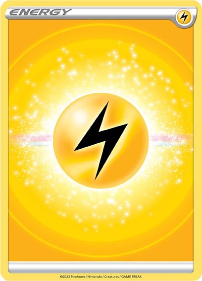 Lightning Energy (2022 Unnumbered) (SWSH09: Brilliant Stars) Medium Play Reverse Holofoil