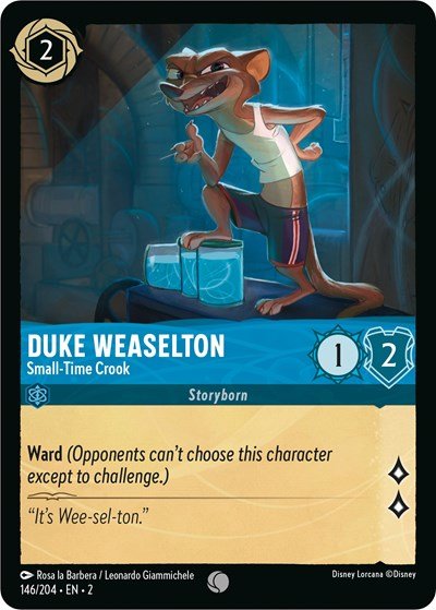 Duke Weaselton - Small - Time Crook (Rise of the Floodborn) Near Mint - Nick Nack's Full Frontal Attack