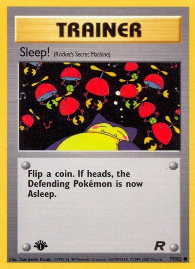 Sleep! (Rocket's Secret Machine) (Team Rocket) Light Play Unlimited - Nick Nack's Full Frontal Attack