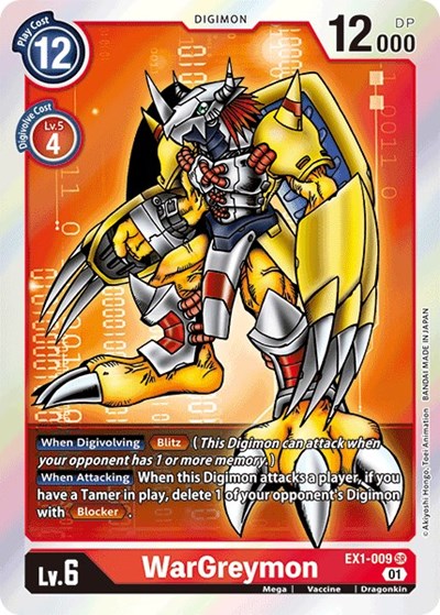 WarGreymon (Classic Collection) Near Mint Foil
