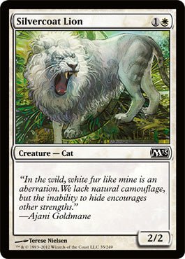 Silvercoat Lion (Magic 2013 Core Set) Near Mint - Nick Nack's Full Frontal Attack