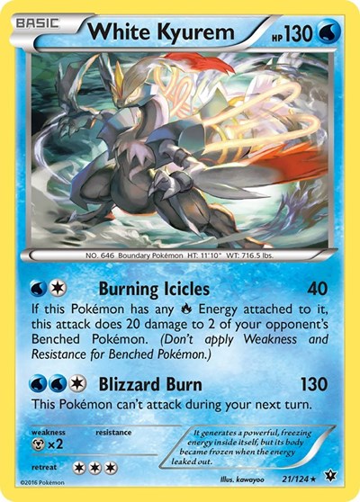 White Kyurem (XY - Fates Collide) Light Play Holofoil