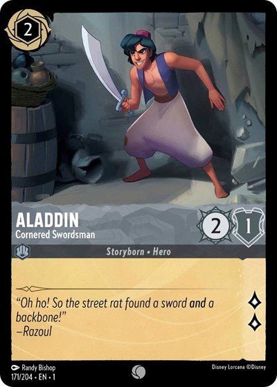 Aladdin - Cornered Swordsman (The First Chapter) Near Mint - Nick Nack's Full Frontal Attack