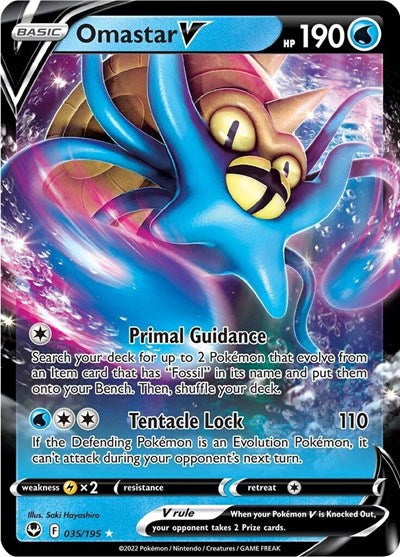 Omastar V (SWSH12: Silver Tempest) Near Mint Holofoil