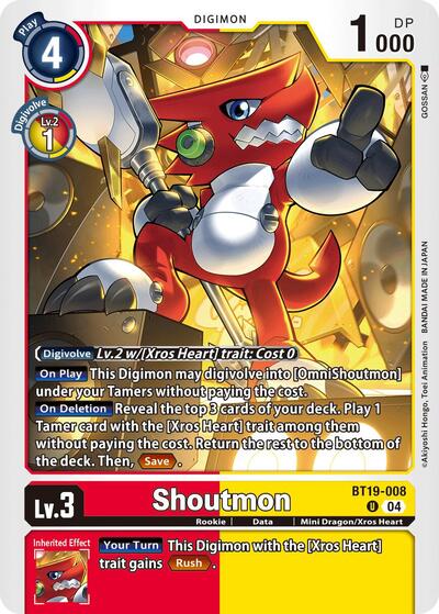 Shoutmon (Release Special Booster 2.5) Damaged / Poor