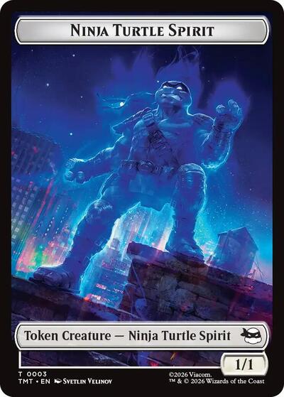 Ninja Turtle Spirit / Food Double-Sided Token (Teenage Mutant Ninja Turtles) Near Mint Foil
