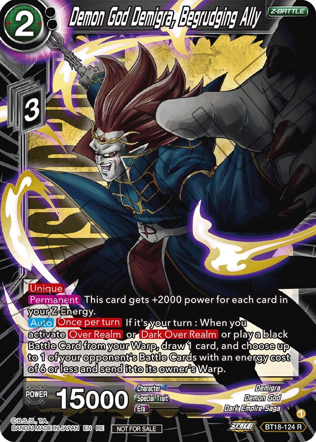 Demon God Demigra, Begrudging Ally (Championship 2022) (BT18-124) [Promotion Cards]