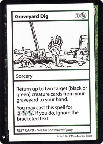 Graveyard Dig [Cartes Mystery Booster Playtest] 