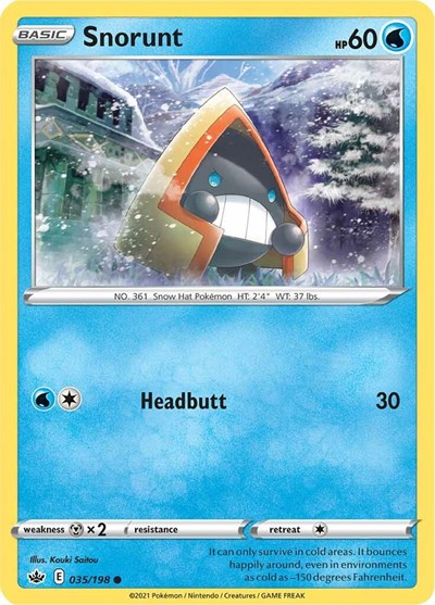 Snorunt (SWSH06: Chilling Reign) Near Mint