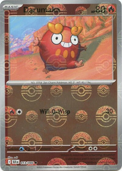 Darumaka (Poke Ball Pattern) (SV: Black Bolt) Near Mint Holofoil - Nick Nack's Full Frontal Attack