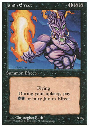 Junun Efreet (4th Edition) Light Play - Nick Nack's Full Frontal Attack