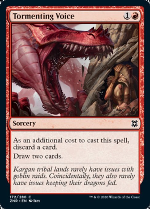 Tormenting Voice (Zendikar Rising) Near Mint - Nick Nack's Full Frontal Attack
