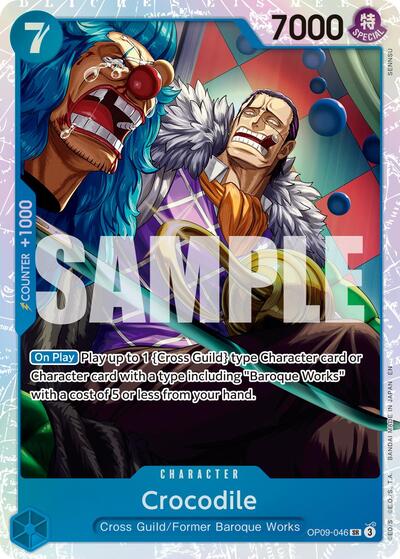 Crocodile OP09 - 046 (Reprint) (Premium Booster - The Best - Vol. 2) Near Mint Foil - Nick Nack's Full Frontal Attack