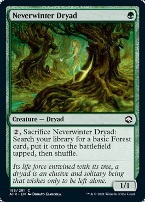 Neverwinter Dryad (Adventures in the Forgotten Realms) Near Mint - Nick Nack's Full Frontal Attack