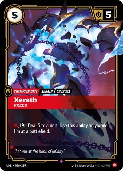 Xerath Freed (Unleashed) Near Mint Foil