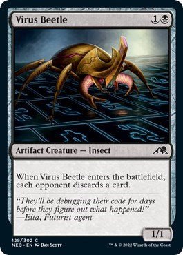Virus Beetle (Kamigawa: Neon Dynasty) Near Mint - Nick Nack's Full Frontal Attack