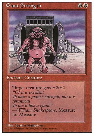 Giant Strength (4th Edition) Light Play - Nick Nack's Full Frontal Attack