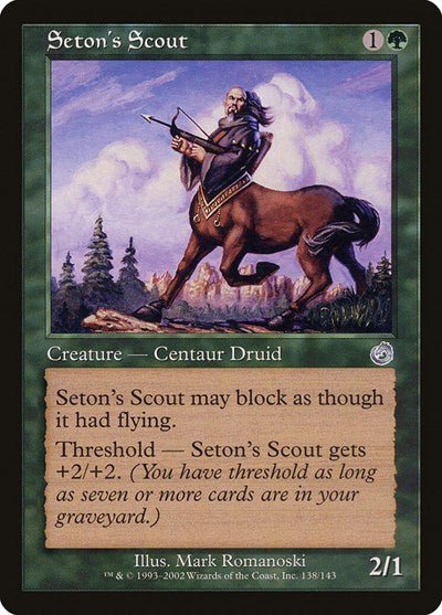 Seton's Scout (Torment) Light Play Foil - Nick Nack's Full Frontal Attack