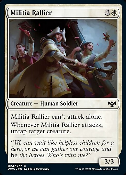 Militia Rallier (Innistrad: Crimson Vow) Near Mint - Nick Nack's Full Frontal Attack
