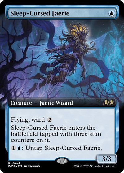 Sleep-Cursed Faerie (Extended Art) (Wilds of Eldraine) Near Mint