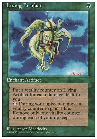 Living Artifact (4th Edition) Light Play - Nick Nack's Full Frontal Attack